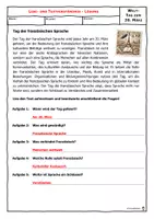 Vorschau - Arbeitsblätter - 03-20 Tag der französischen Sprache - Seite 1