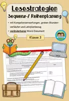 Vorschau - Stundenentwürfe - Sequenzplanung/ Reihenplanung: Deutsch - Sparpaket (Klasse 3) - Seite 1