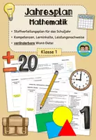 Vorschau - Lehrpläne/Lehrermaterial - Jahresplan Stoffverteilungsplan: Mathematik (Klasse 1, Bayern) - Deckblatt
