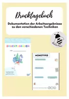 Vorschau - Unterrichtsreihen - Tagebuch Drucken Kunst - Deckblatt
