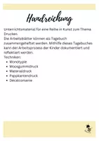 Vorschau - Unterrichtsreihen - Tagebuch Drucken Kunst - Seite 2