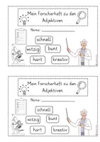 Vorschau - Arbeitsblätter - Forscherheft Adjektive - Adjektive entdecken - Seite 3