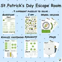 Vista previa - Juegos / Gamificación - St. Patrick's Escape Room | EFL ESL | Stations PDF Breakout - página 2