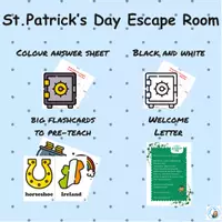 Vista previa - Juegos / Gamificación - St. Patrick's Escape Room | EFL ESL | Stations PDF Breakout - página 3
