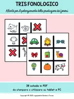 anteprima - Giochi - Tris Fonologico | Fonemi in posizione iniziale mediana - Pagina 1
