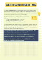 Vorschau - Arbeitsblätter - Elektrischer Widerstand - (Arbeitsblatt mit Lösungen) - Seite 1