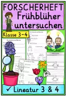Vorschau - Stundenentwürfe - Frühblüher untersuchen Klasse 3-6 FORSCHERHEFT - Deckblatt