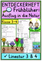 Vorschau - Arbeitsblätter - Frühblüher in der Natur entdecken Klasse 3-6 ENTDECKERHEFT - Deckblatt