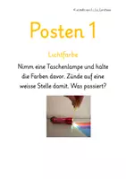 Vorschau - Stationenlernen - Postenblätter und Dossier zum Thema Optik und Akustik - Deckblatt