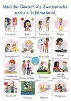 Vista previa - Tarjetas / Manipulativos - Alemán Deutsch Bildkarten Schulfächer escuela - página 2
