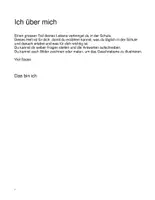 Vorschau - Stundenentwürfe - Ich über mich - zum Schulstart - Seite 1