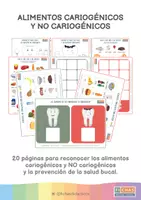 Vista previa - Hojas de trabajo - Alimentos cariogénicos y NO cariogénicos - Portada