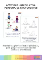 Vista previa - Tarjetas / Manipulativos - Personajes para cuentos - página 1