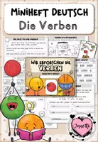 Vorschau - Arbeitsblätter - Verben erforschen | Miniheft Klasse 2 - Deckblatt