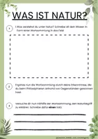 Vorschau - Arbeitsblätter - Arbeitsblatt - Was ist Natur? - inkl. Erwartungshorizont - Seite 3