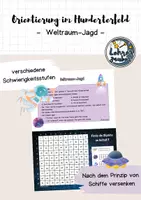 Vorschau - Spiele - Orientierung im Hunderterfeld - Weltraum-Jagd 🚀 - Deckblatt