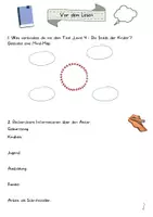 Vorschau - Arbeitsblätter - Lesetagebuch Level 4 - Die Stadt der Kinder mit Lösungshinweisen - Seite 3