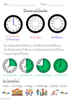 Vorschau - Stationenlernen - Uhr und Uhrzeiten - Seite 1