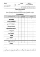 Vorschau - Klassenarbeiten - Küchenpraxis als Klassenarbeit Bewertungsbögen Varianten Lehrer Schüler - Deckblatt