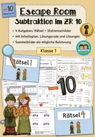 Vorschau - Arbeitsblätter - Escape Room - Minus/ Subtraktion im Zahlenraum 10 (Klasse 1) - Deckblatt