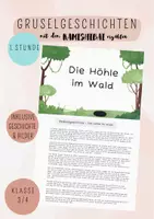 Vorschau - Stundenentwürfe - Gruselgeschichten erzählen mit dem Kamishibai - 1. Stunde - Deckblatt