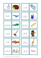 Vorschau - Spiele - Dominos zu den Silbenkapitänen (Vokale) - Seite 1