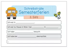 Vorschau - Aufgabenkarten - Schreibstraße Semesterferien - Seite 3