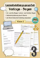 Vorschau - Arbeitsblätter - Lernentwicklungsgespräch (LEG) - Vorlage Bogen (Klasse 3) - Deckblatt