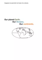 Vorschau - Stundenentwürfe - Lesson plan: Earth, a blue planet, our continents and oceans. - Seite 3