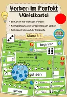 Vorschau - Stationenlernen - Verben im Perfekt: Lesespiel und Würfelkartei - Sparpaket (Klasse 3-4) - Seite 1