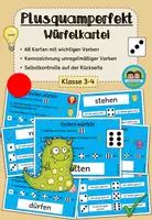 Vorschau - Spiele - Würfelkarteien: Verben im Präsens, Präteritum, Perfekt und Plusquamperfekt - Sparpaket (Klasse 2-4) - Seite 1