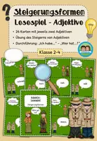 Vorschau - Spiele - Adjektive steigern - Lesespiel (Klasse 2-4) - Deckblatt