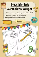 Vorschau - Stundenentwürfe - Das bin ich - Schultüten-Wimpel (Klasse 1) #schulstartbyextraklasse - Deckblatt