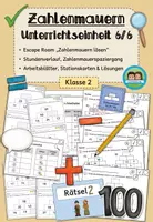 Vorschau - Arbeitsblätter - Zahlenmauern: Escape Room - Unterrichtseinheit 6/6 (Klasse 2) - Deckblatt