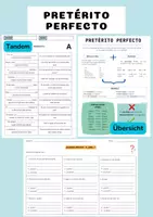 Vorschau - Arbeitsblätter - Pretérito perfecto Übersicht + Tandem + Arbeitsblätter - Deckblatt