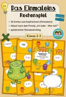 Vorschau - Spiele - Rechenspiel: Das kleine Einmaleins (Klasse 2-3) #schulstartbyextraklasse - Deckblatt