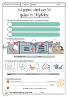 Vorschau - Arbeitsblätter - Spülen/Abspülen - Ernährung und Soziales ES - Deckblatt