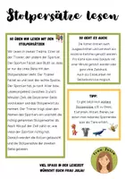 Vorschau - Arbeitsblätter - Leseband: Stolpersätze Dinos mit interaktivem Quiz - Seite 1