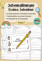 Vorschau - Arbeitsblätter - Erstes Schreiben - Schwungübungen (Klasse 1) #schulstartbyextraklasse - Deckblatt
