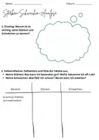 Vorschau - Arbeitsblätter - Stärken und Schwächen-Analyse - Deckblatt