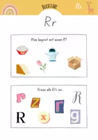 Vorschau - Arbeitsblätter - Buchstabe R lernen und spielerisch entdecken | Grundschrift - Seite 1