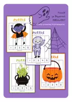 Προεπισκόπηση - Φύλλα εργασίας - Halloween Puzzle: Κόψε και φτιάξε το παζλ! - Εξώφυλλο