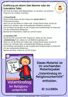 Vorschau - Poster - Die Legende von Sankt Valentin - Valentinstag - Bildkarten & Erzählvorlage - Tafelkarten - EKami - Bilderbuchkino für die interaktive Tafel - Seite 2