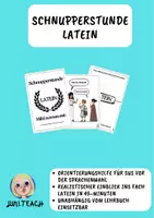 Vorschau - Anderer Materialtyp - Schnupperstunde Latein – ein ehrlicher Einblick ins Fach - Deckblatt