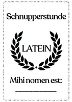 Vorschau - Anderer Materialtyp - Schnupperstunde Latein – ein ehrlicher Einblick ins Fach - Seite 1