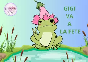 Aperçu - Préparation de séance / Séance complète - kamishibai : la grenouille gigi à la fête - Page de couverture