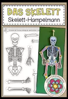 Vorschau - Mal- und Bastelvorlagen - DAS SKELETT - Hampelmann (Bastelvorlagen) - Deckblatt