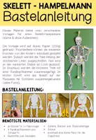 Vorschau - Mal- und Bastelvorlagen - DAS SKELETT - Hampelmann (Bastelvorlagen) - Seite 1