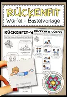 Vorschau - Spiele - RÜCKENFIT - Würfel Bastelvorlage - Deckblatt