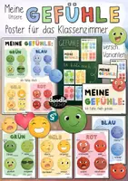 Vorschau - Poster - Gefühle Poster Klassenzimmer / Schule (Emojis & Farben) Emotionen / Morgenkreis - Seite 1